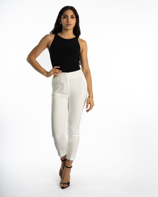 Evie Bodysuit in Black – full-length front view