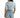 Back view of Journi high-waisted blue washed denim shorts with raw hem and classic pockets for a summer-ready look.