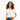 Model wearing Leah White Ribbed Crop Top, a short-sleeve boxy summer tee paired with dark wash denim jeans.