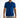 Model wearing a blue Ryan Polo Shirt, a slim fit men's casual short sleeve polo paired with grey trousers.