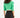 Back view of the Carbon Ride Blazer in green, a cropped women's jacket with padded shoulders and a slim, trendy fit.
