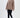 Brown oversized San Francisco California embroidered sweatshirt worn with black leggings and white sneakers.