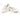 White Urban Zipper Streetwear Sneakers by Carbon with side zip detail and lace-up design on a white background.