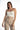 Model wearing the white Emmie Strapless Bustier Top with structured bodice and sweetheart neckline for a night out look.