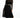 Model wearing Marleigh black mock neck sheer mesh top with sweetheart bodice and pleated midi skirt.