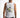 Model in white Successful Ribbed Tank with streetwear graphic prints, neon yellow accents, and slim fit design.