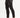 Men's Jack black streetwear pants with relaxed fit, cargo zipper pockets, silver wallet chain, and ribbed cuffs.