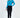 Model wearing the Goldie long sleeve blue ribbed crop top with a shoulder cutout and high-waisted dark jeans.