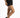Side view of Kinslee high-waisted black washed denim shorts with distressed details and a streetwear aesthetic.