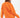 Back view of a woman wearing an oversized orange crewneck knit sweatshirt, part of The Who Top collection.
