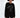 Model in black oversized graphic sweatshirt with 'Wanna Talk' text, representing Gen Z aesthetic streetwear.