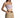 Model in Bailey lavender ribbed crop tank top with spaghetti straps and tan trousers against a white background.