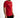 Man in red Revolution Graphic Tee by Carbon. Urban streetwear t-shirt with embossed chest text and side graphic detail.