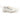 White Carbon Jeans urban streetwear sneakers with side zipper detail, lace-up closure, and flat rubber soles.