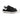 Carbon Urban Signature Logo Sneakers in black leather with white soles and contrast heel tab, street-ready footwear.