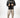 Model wearing the Black Russell Jacket, a men's faux leather streetwear jacket with a snap collar and ribbed shoulders.