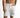 Men's Jude white distressed denim shorts with paint splatter and slim fit on model, Carbon streetwear style.