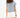 Back view of Florida teal ribbed crop top with cuffed sleeves, paired with white denim shorts for a streetwear aesthetic.
