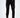 Tobias black slim-fit streetwear pants featuring silver zipper accents, drawstring waist, and ribbed panels.