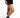 Model wearing Carbon black Carly chain detail denim shorts with distressed hems and silver hardware in streetwear style.