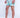 Men's Landon patterned swimwear with teal and lime palm trees, white drawstring waistband, and matching slides.