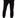Back view of a person wearing Carbon Jeans black streetwear joggers and Love Hoodie with white sneakers.