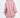 Back view of the salmon pink Remi Jacket Set featuring an oversized hooded jacket and matching joggers.