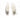 Top-down view of Carbon white urban streetwear sneakers with zipper detail and lace-up design on a white background.