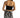 Back view of the black Carbon Emmie Strapless Bustier Top showing structured fit and exposed gold-tone zipper closure.