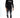 Zane Jeans: Men's black washed denim with distressed knees, slim fit, and ankle zippers for a trendy streetwear look.
