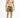 Men’s quick-dry swim trunks in Carbon with black and gold geometric star print on an athletic model.