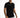 Model in Reflect Your Style carbon black streetwear graphic tee with white text chest detail and light gray pants.
