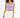 Model wears a lavender Marne ribbed cropped tank top with a square neckline and white denim shorts.