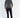 Model in Carbon Pablo Slim-Fit Streetwear Pants with a silver pocket chain, grey turtleneck, and high-top sneakers.