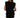 Back view of woman wearing the Gia Padded Shoulder T-Shirt in black carbon with a structured muscle tee silhouette.