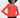 Model in a bright red, long-sleeve off-the-shoulder top with a ribbed texture and black drawstring pants.