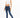 Model wears the white Luna Essential Ribbed Tank Top with dark wash skinny jeans and white sneakers.