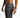 Men's Carbon Trent grey washed denim shorts with a slim fit and distressed ripped detailing on a shirtless model.