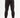 Back view of Jack black relaxed fit streetwear pants with a silver metal wallet chain, tapered legs, and ribbed cuffs.