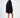 Rear view of a model in the Blessed Black Oversized Sweatshirt, featuring a relaxed streetwear fit and carbon color.