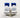 Rear view of Neon LED Light Up Sneakers in white with blue lining and embroidered CARBON text on the heels.