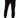 Rear view of Live The Moment black streetwear jogger pants featuring a relaxed fit and cuffed ankles.