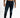 Marco slim-fit dark blue distressed denim jeans with ripped knees on model, cropped view highlighting fit and wash.