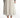 Back view of the Jada Skirt, a white high-waisted pleated midi skirt styled with a green top and black heels.