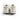 Back view of AH Urban Streetwear Sneakers in white featuring the black Carbon logo on the heel for a trendy daily fit.