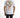 Back view of a white streetwear graphic tee featuring a colorful typography character design and urban cotton fit.