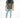 Model wearing Bobby Light Blue Super Skinny Fit Jeans with distressed knees and a light wash streetwear finish.