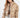 Model wearing the Thea beige faux leather puffer coat with a high collar and ring-pull zipper in a cropped fit.