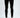 Black skinny jeans with distressed knee rips, paired with black high-top sneakers on a neutral background.