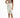 Model wears the Carbon Evie Sleeveless Bodysuit with a high-waisted belted white skirt and black strappy heels.